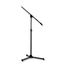 MB/2000-C Напольная микрофонная стойка "журавль", черного цвета, полиамидное основание. Регулировка по высоте 620-1750 мм. Максимальная нагрузка 2,5 кг. Вес 2,2 кг.